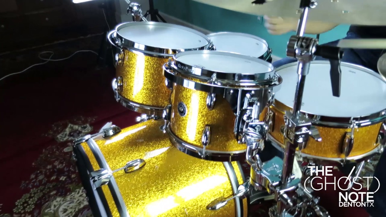 Gretsch Brooklyn 10 12 14 20 14 in gold sparkle