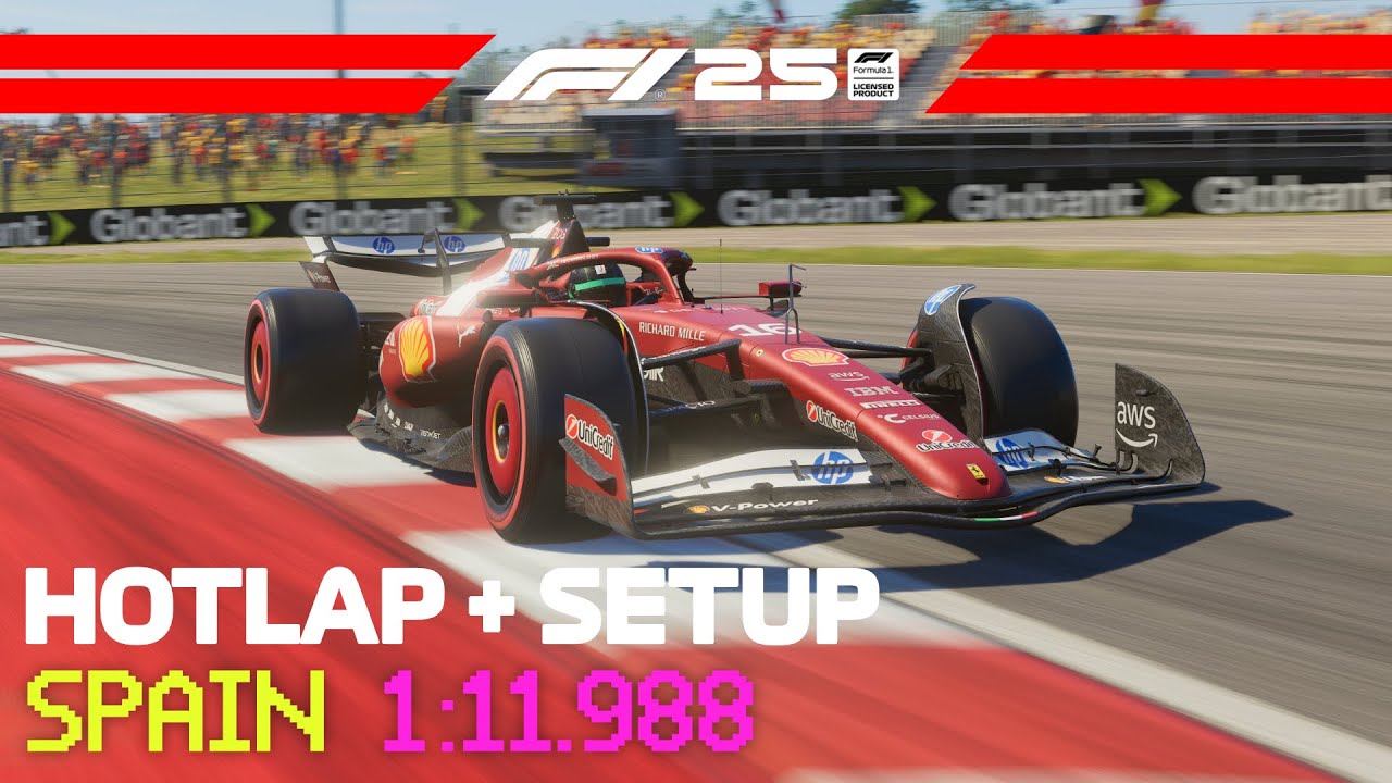 F1 25 SPAIN Hotlap + Setup (1:11.988) - 12 th Worldwide Ranking 💪