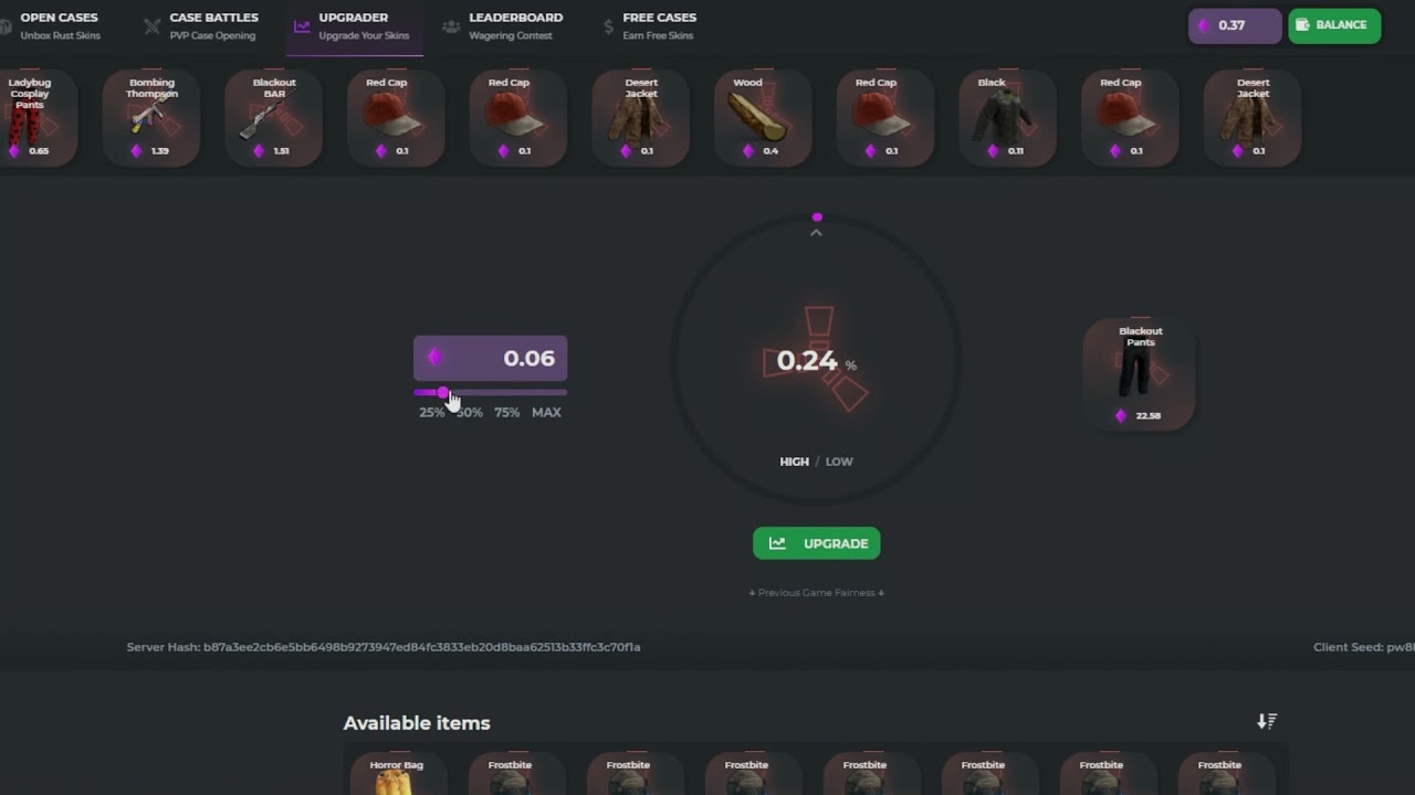 Rustclash Upgrader