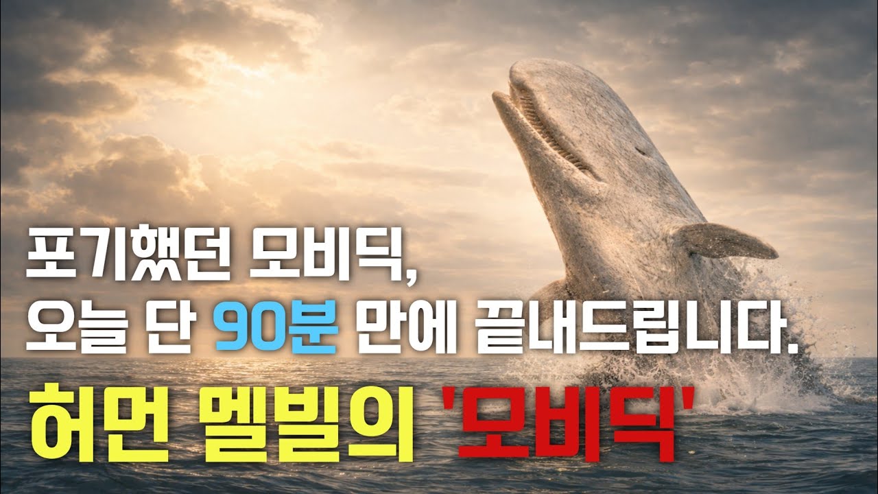 10시간 분량을 90분에 완독하세요 l 허먼 멜빌의 '모비딕' l 글정원 l 오디오북