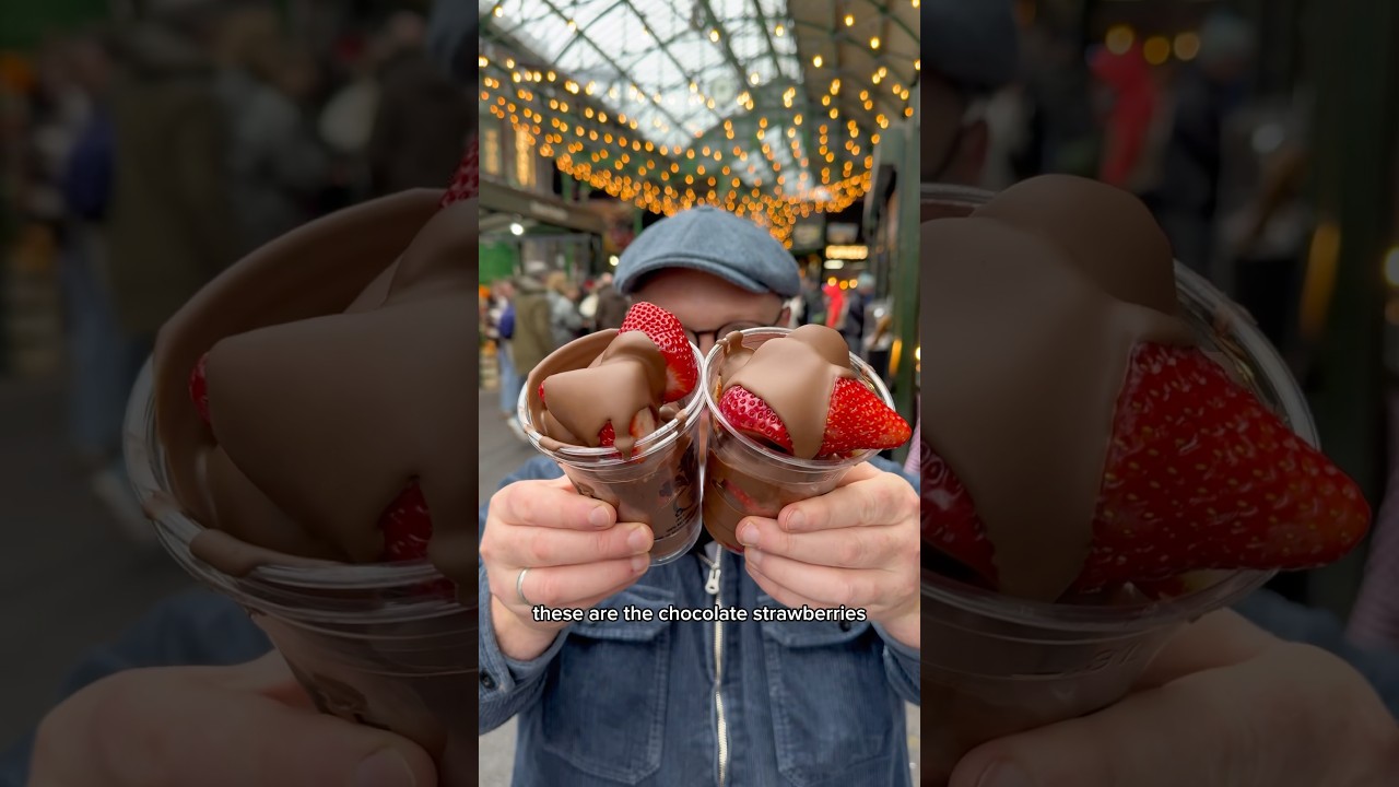 Would you try these viral &pound;8.50 chocolate strawberries from Borough Market? #dessert #london #food