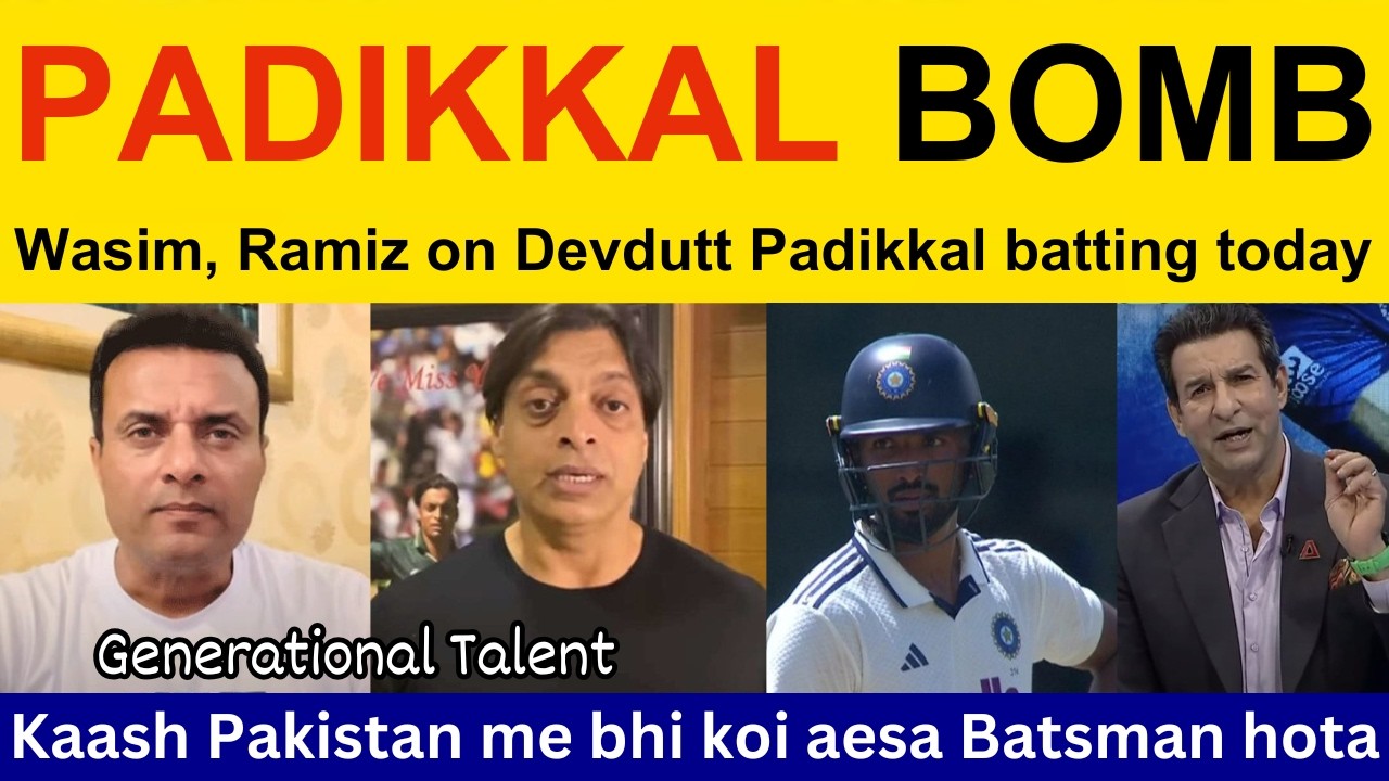 Basit Ali, PAK Media crying on Devdutt Padikkal batting today | Ramiz Raja, shoaib akhtar IND vs SL