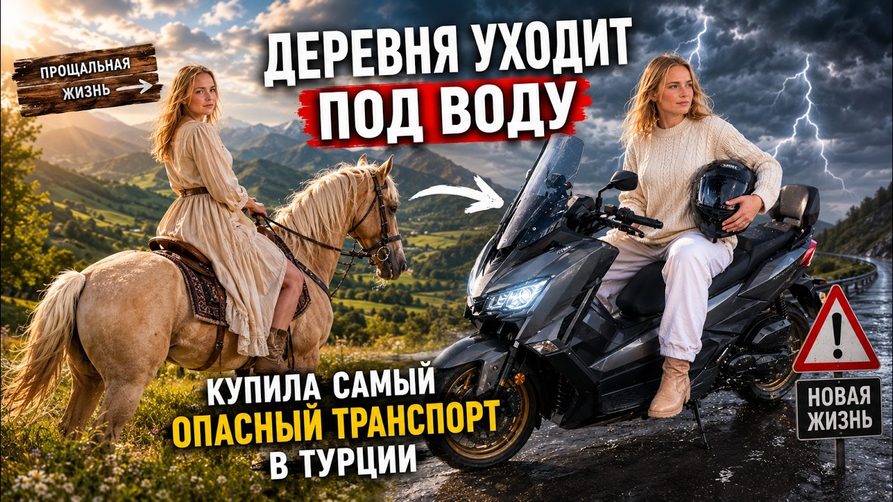 ДЕРЕВНЯ УХОДИТ ПОД ВОДУ! КУПИЛА САМЫЙ ОПАСНЫЙ ТРАНСПОРТ в Турции! Жизнь становится еще рискованнее