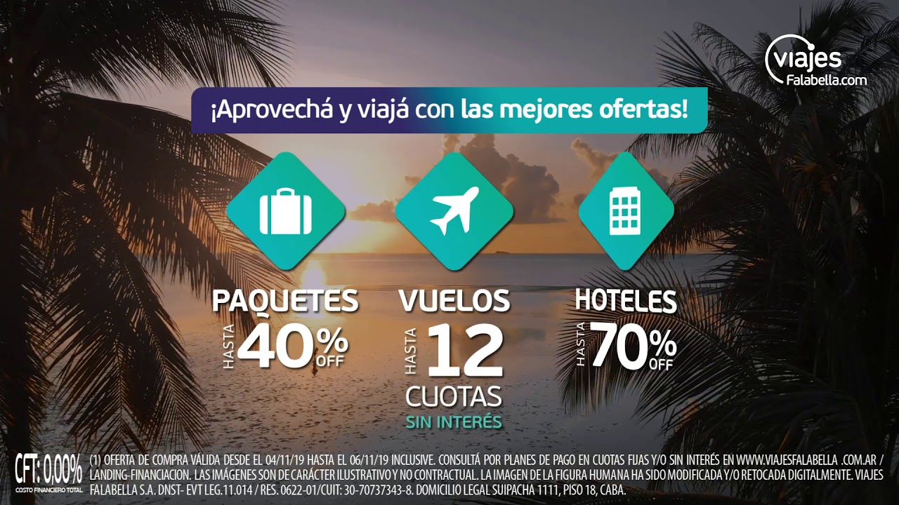 Cyber Monday 2019 en Viajes Falabella