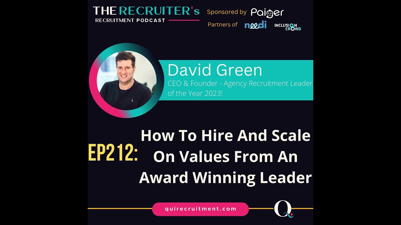 EP212: David Green, CEO & Founder - How To Hire And Scale On Values From An Award-Winning Leader