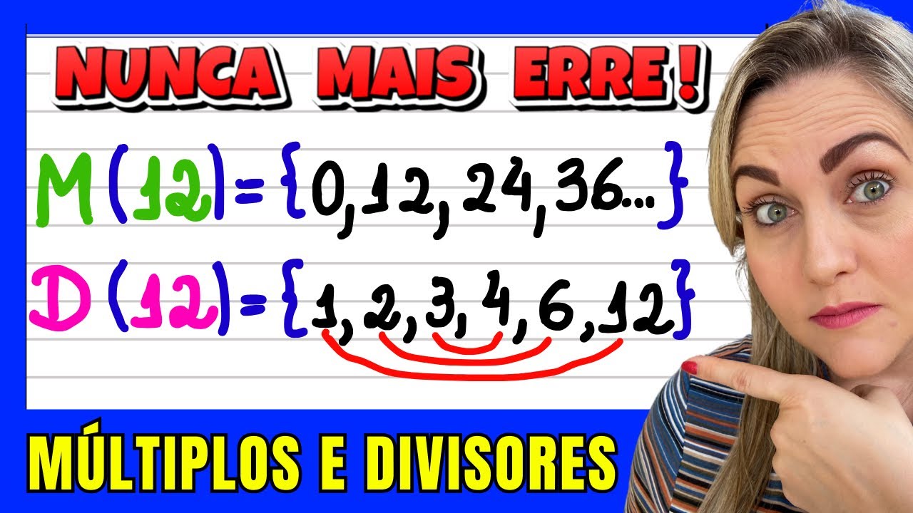 DIFERENÇAS ENTRE MÚLTIPLOS E DIVISORES EM UMA SÓ AULA!! EXPLICAÇÃO DE CONTEÚDO.📚🚀