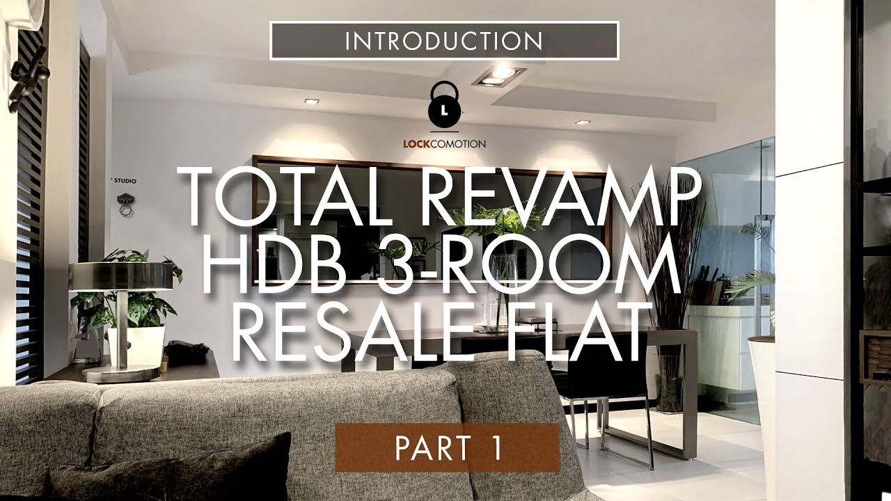 3 ROOM HDB FLAT HOME TOUR -  INTRODUCTION - HDB 3 Room Flat also can transform into condo style