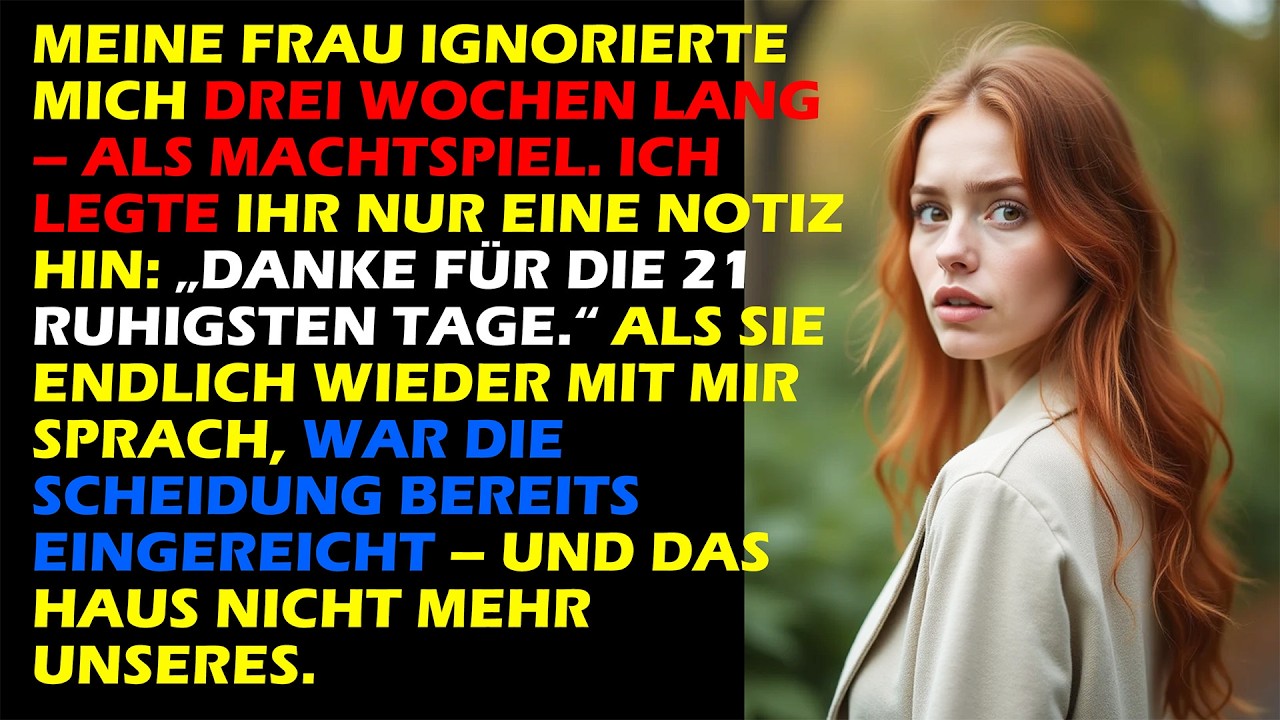 21 Tage Schweigen – Wie ich meine Ehe verlor und mich selbst wiederfand