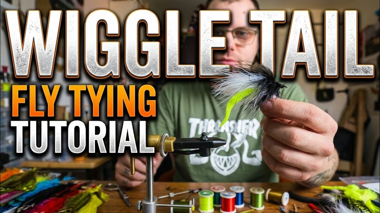 Episode 2 - Wiggle tail fly tying tutorial!  #pikefishing #flytying #pikefly #pikeonfly #customlures
