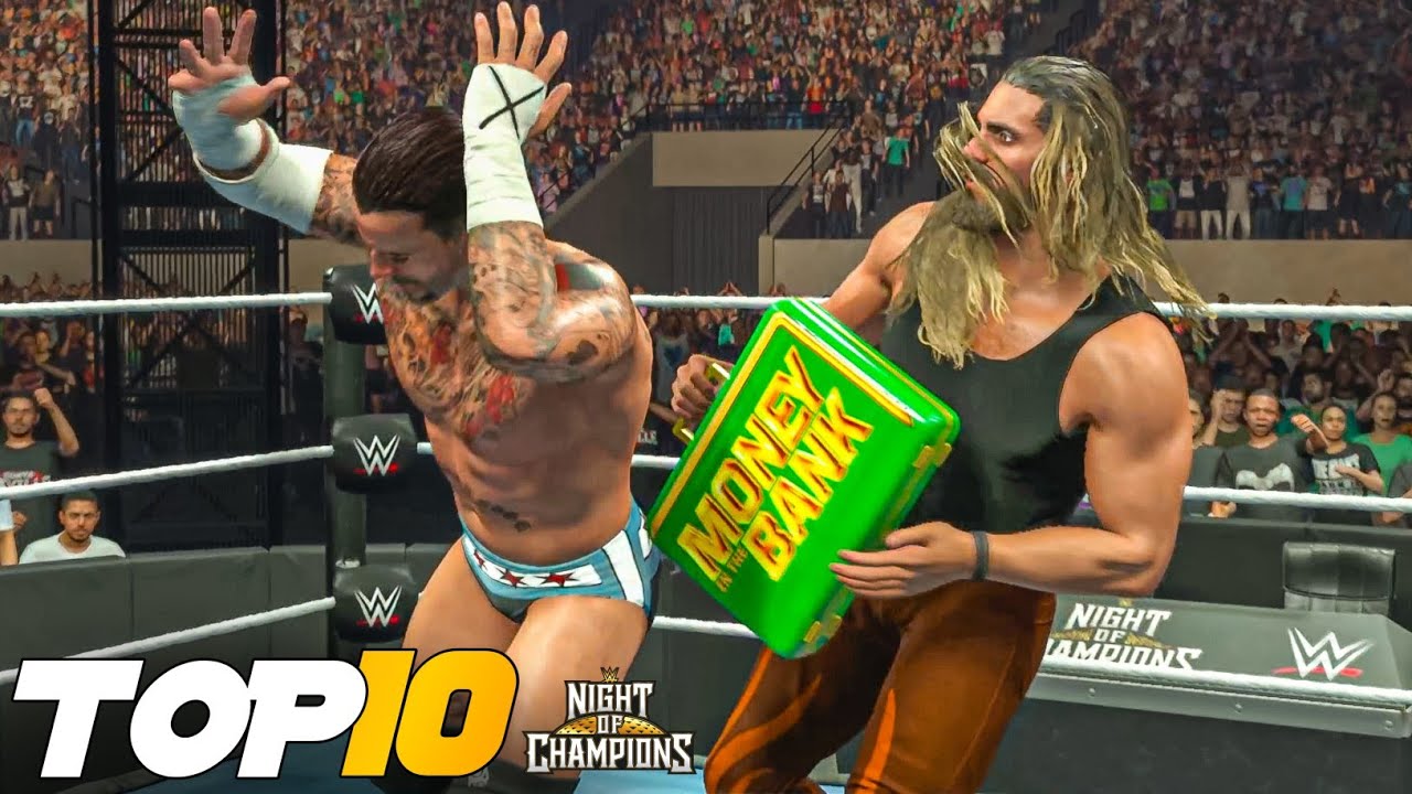 WWE 2K25: Ночь чемпионов 2025: 10 лучших моментов