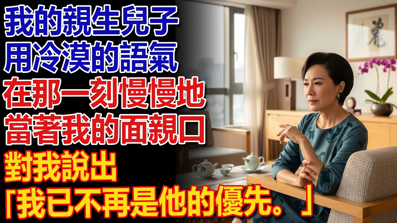 😒📜兒子對我說：「你已經不再是優先考慮的人了。」✍️ 於是我更新了遺囑——然後我……