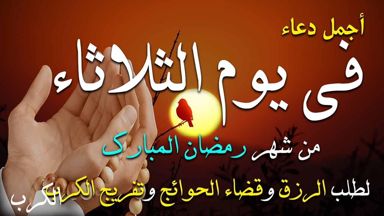 دعاء فى يوم الثلاثاء المستجاب دعاء فى يوم 13 من شهر رمضان للرزق والشفاء العاجل وقضاء الحوائج 🤲(4k)
