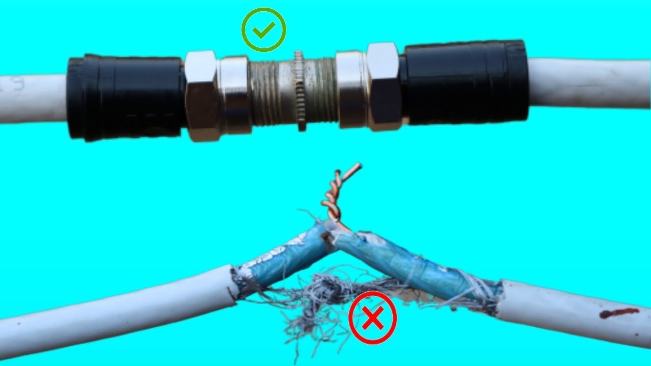 proper joint Of Dish Antenna Coaxial Cable | DTH Wire Connector Se Joint Kaise Kare ?