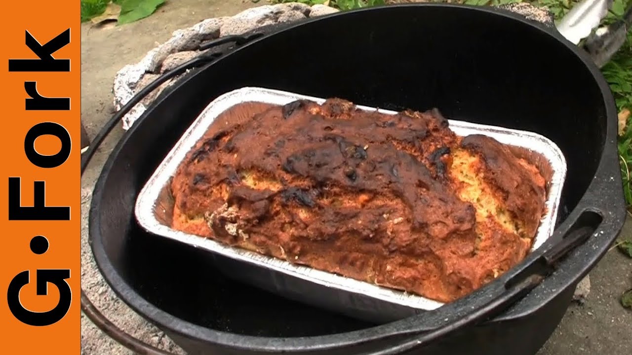 Dutch Oven Camping Recipe - Banana Bread - GardenFork