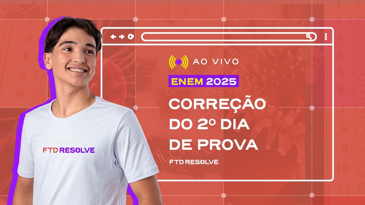 Correção Enem 2025 - Ao Vivo - 2º dia de prova | FTD Resolve