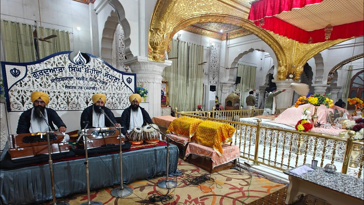 ੴ ਆਸਾ ਕੀ ਵਾਰ। ਸ੍ਰੀ ਸਿੰਘ ਸ਼ਹੀਦਾਂ, ਸੋਹਾਣਾ, ਸਾਹਿਬਜ਼ਾਦਾ ਅਜੀਤ ਸਿੰਘ ਨਗਰ। Aasa Ki Vaar. Sri Singh Shaheedan