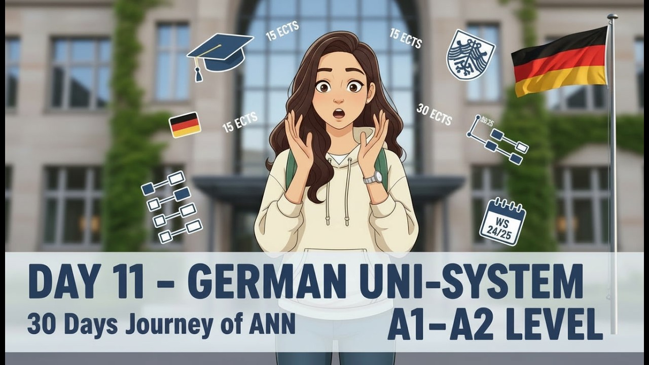 Simple German Conversations for Beginners (A1–A2) | Explore about German Uni - System as a Student