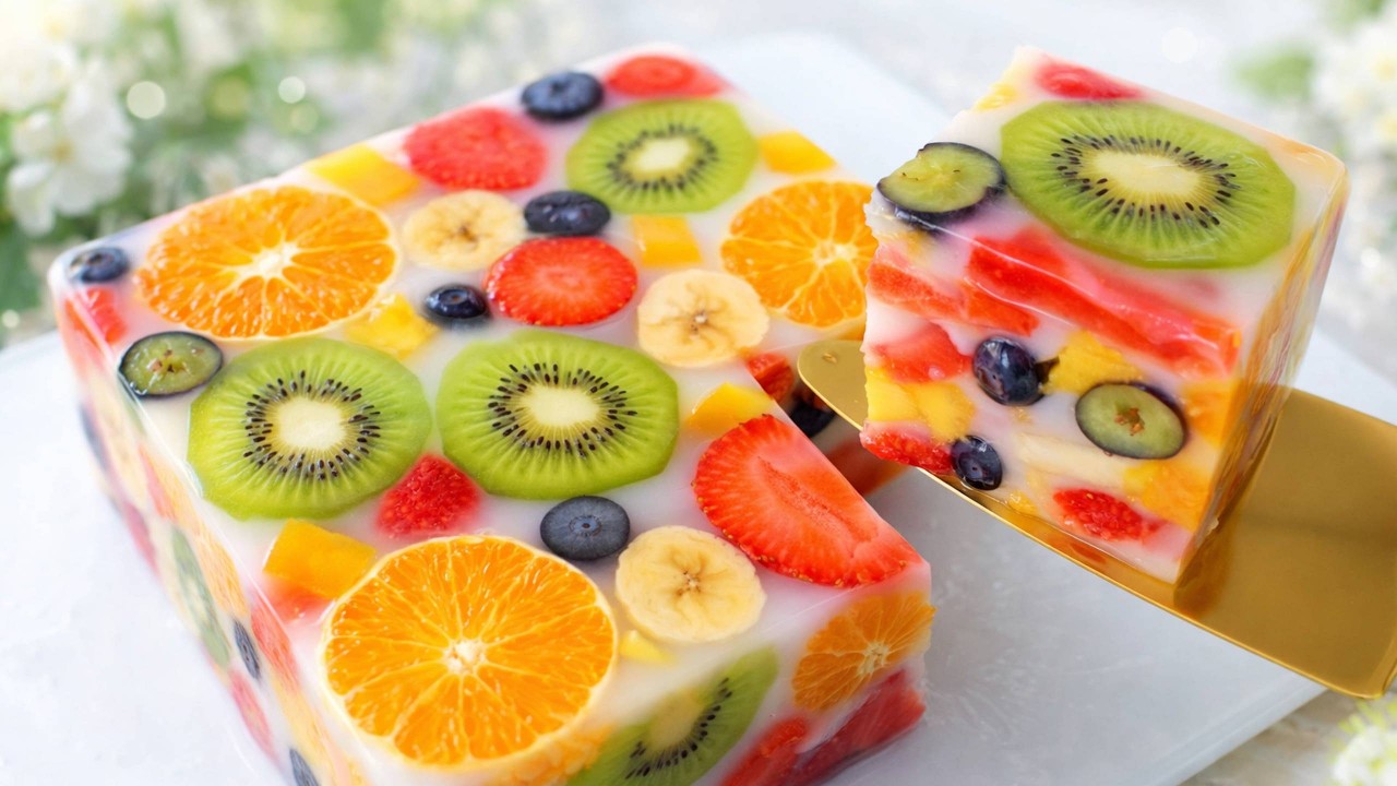 Csak n&ouml;v&eacute;nyi tej &eacute;s gy&uuml;m&ouml;lcs! ZSEL&Eacute;TORTA zselatin n&eacute;lk&uuml;l percek alatt / Jutka konyh&aacute;ja
