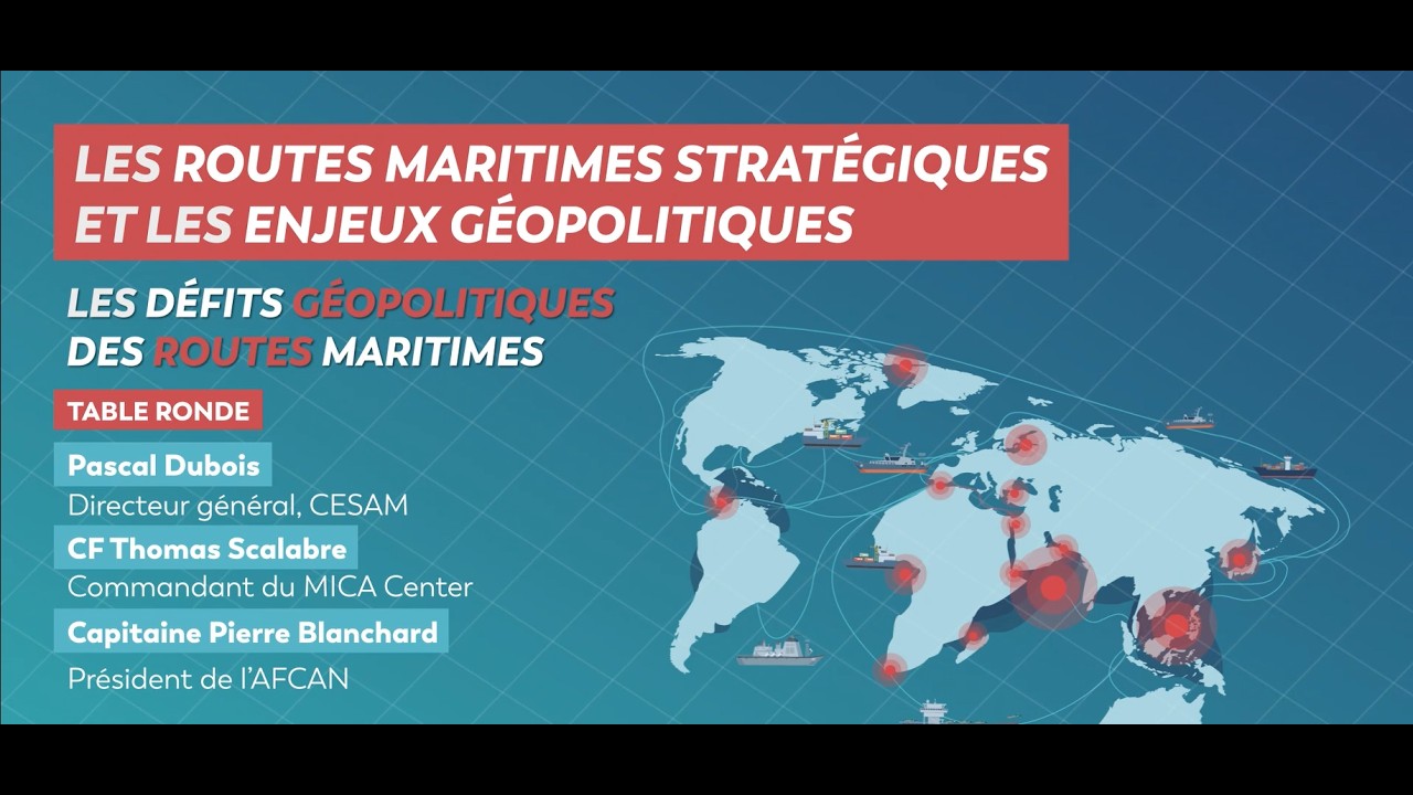 ⏮️Replay 3 « Quand la géopolitique s’invite dans le commerce maritime mondial » Défis géopolitiques
