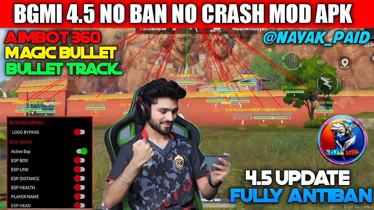 BGMI HACK 4.5 | BGMI 4.5 MOD APK | BGMI ESP HACK | BGMI NEW HACK TODAY | HOW TO HACK BGMI