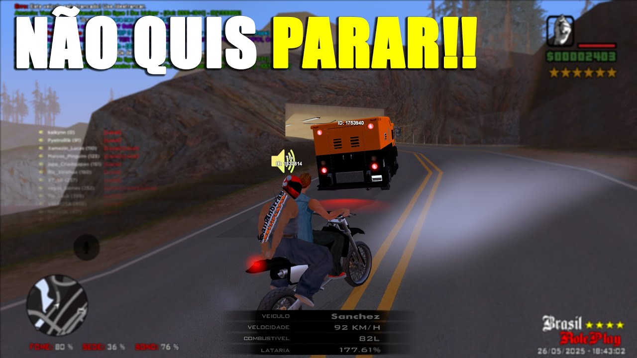 ATRÁS DO CARRO FORTE NO BRASIL ROLEPLAY - GTA SAMP RP