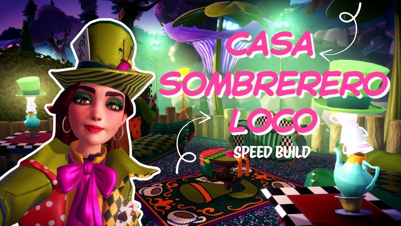 DECORACION del SOMBRERERO LOCO✨Alicia en el Pa&iacute;s de las Maravillas🌷Disney Dreamlight Valley