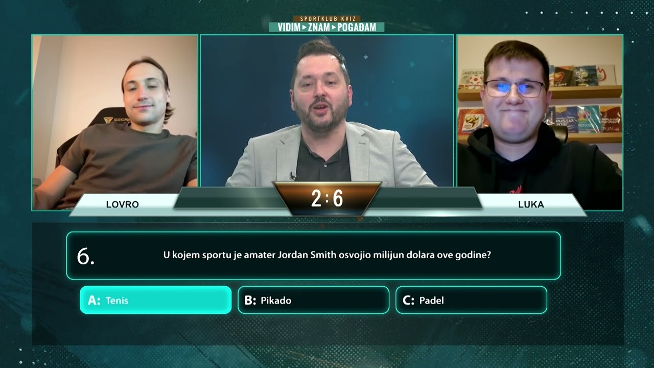 KVIZ   VIDIM, ZNAM, POGAĐAM, IZDANJE SA HRVATSKIM SPORTAŠIMA I GLEDATELJIMA, S1 EP5: Majer vs Terzić