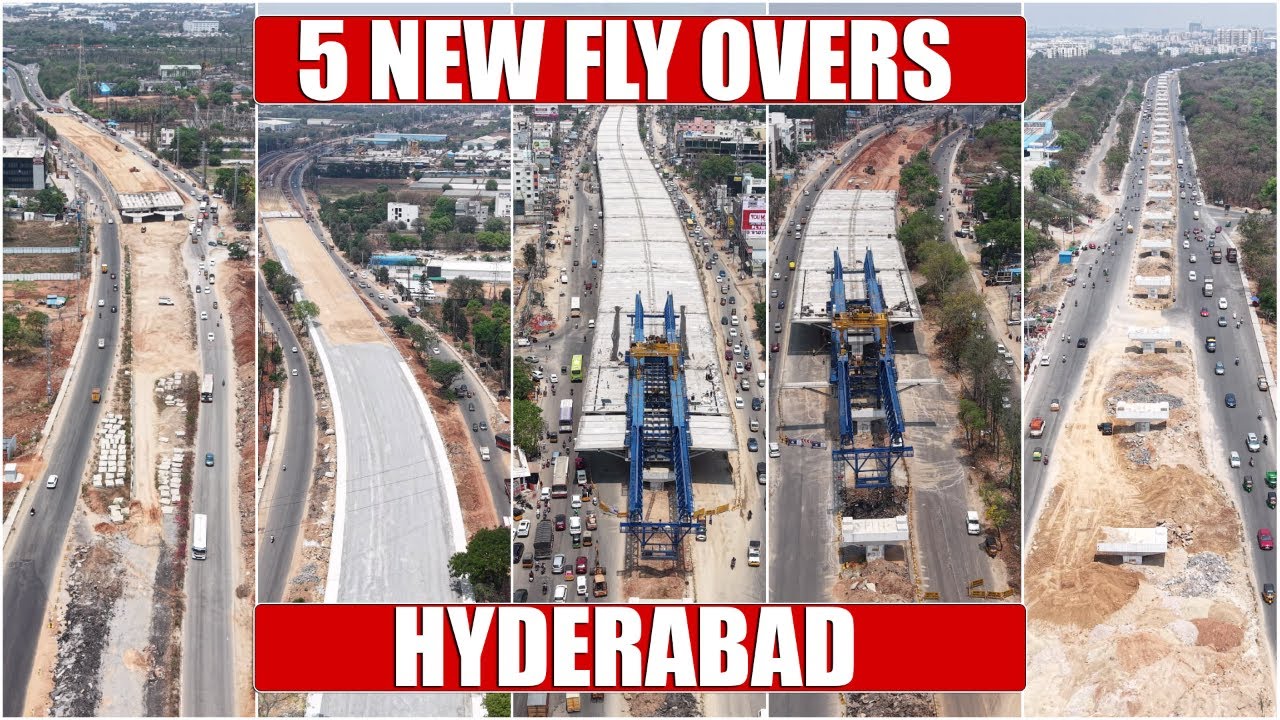5 New Fly Overs From Bowenpally to Kandlakoya | #kompally #suchitra