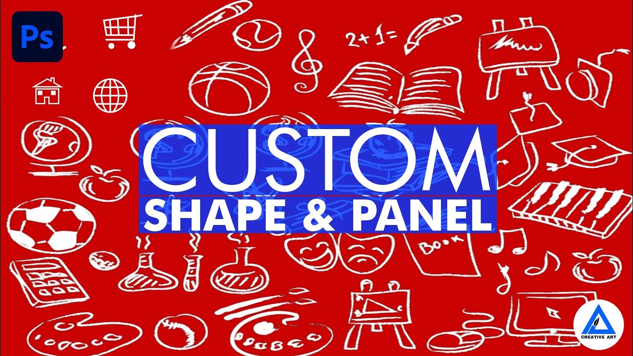 How to Create Custom Shapes in Adobe Photoshop in HINDI