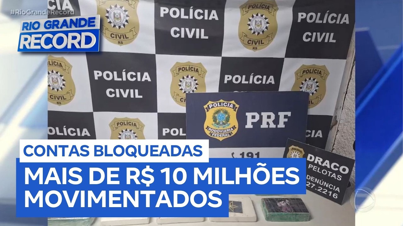 Operação mira braço financeiro de facção em Pelotas (RS) e bloqueia mais de 100 contas
