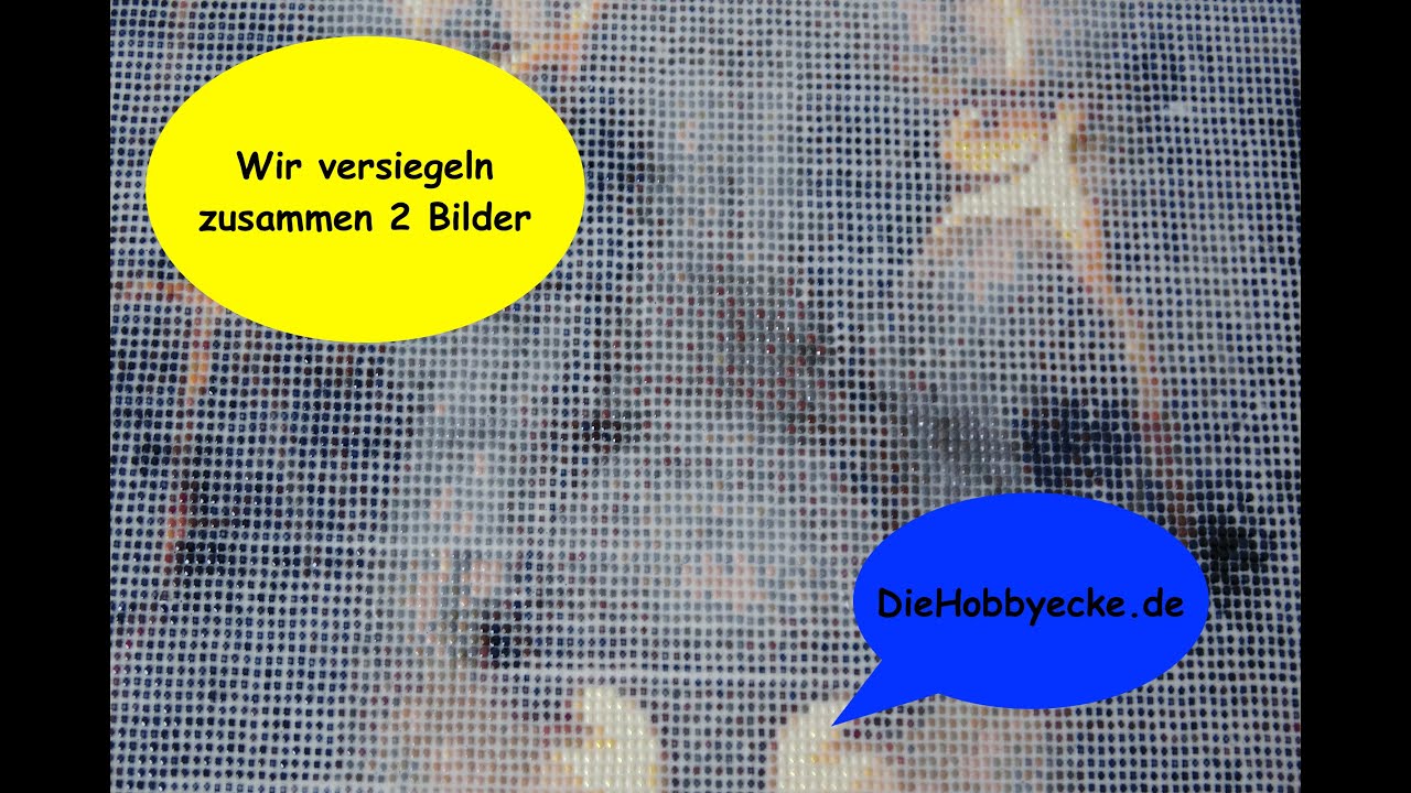 Diamond Painting/Wir versiegeln zusammen fertige Diamond Painting Bilder