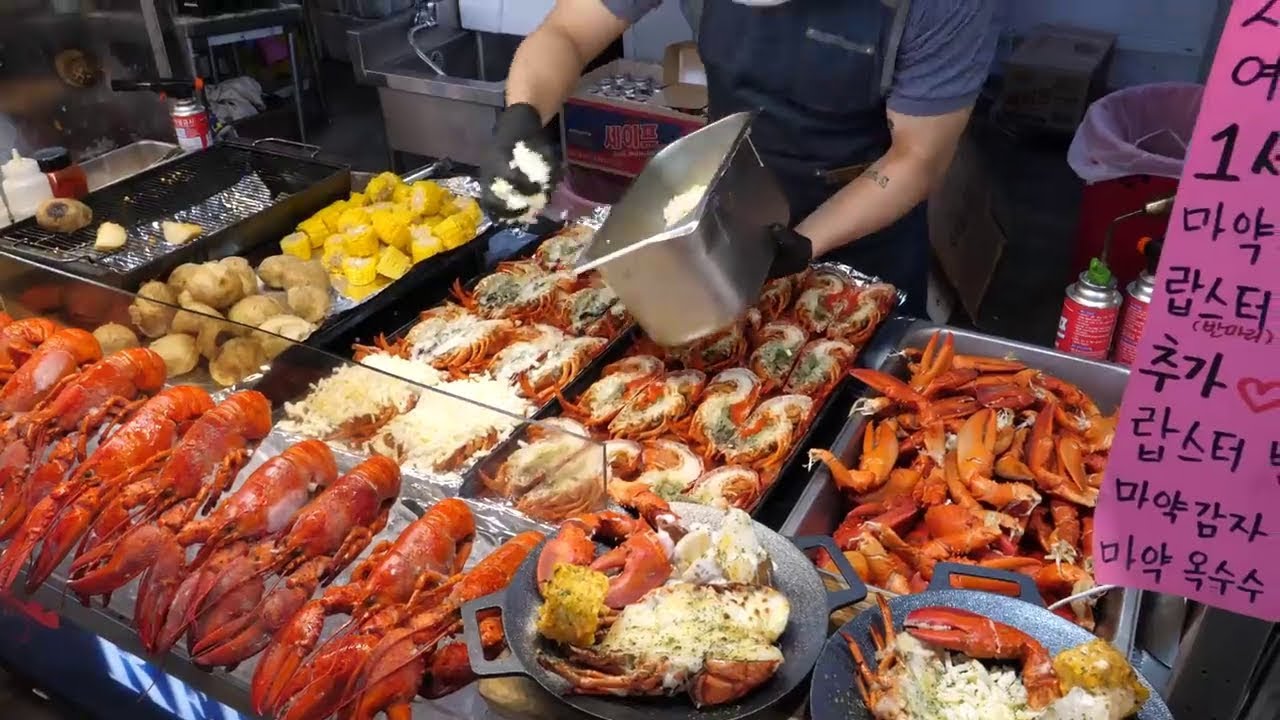 LAGOSTA GRELHADA | COMIDA DE RUA COREANA