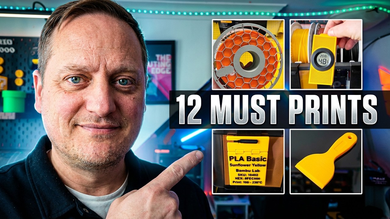 12 ESSENTIAL printed accessories for your Bambu P2S