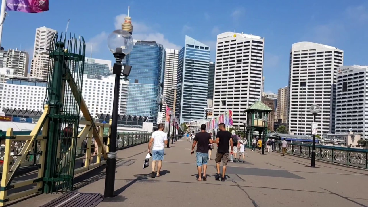 Darling Quarter, Harbourside Shopping Centre & Pyrmont Bridge, Darling Harbour Sydney Australia