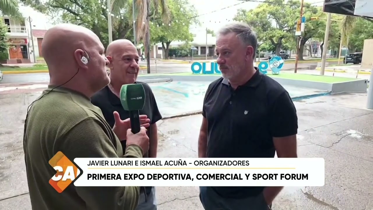 Primera Expo Deportiva,Comercial y Sport Forum, Javier Lunari e Ismael Acuña