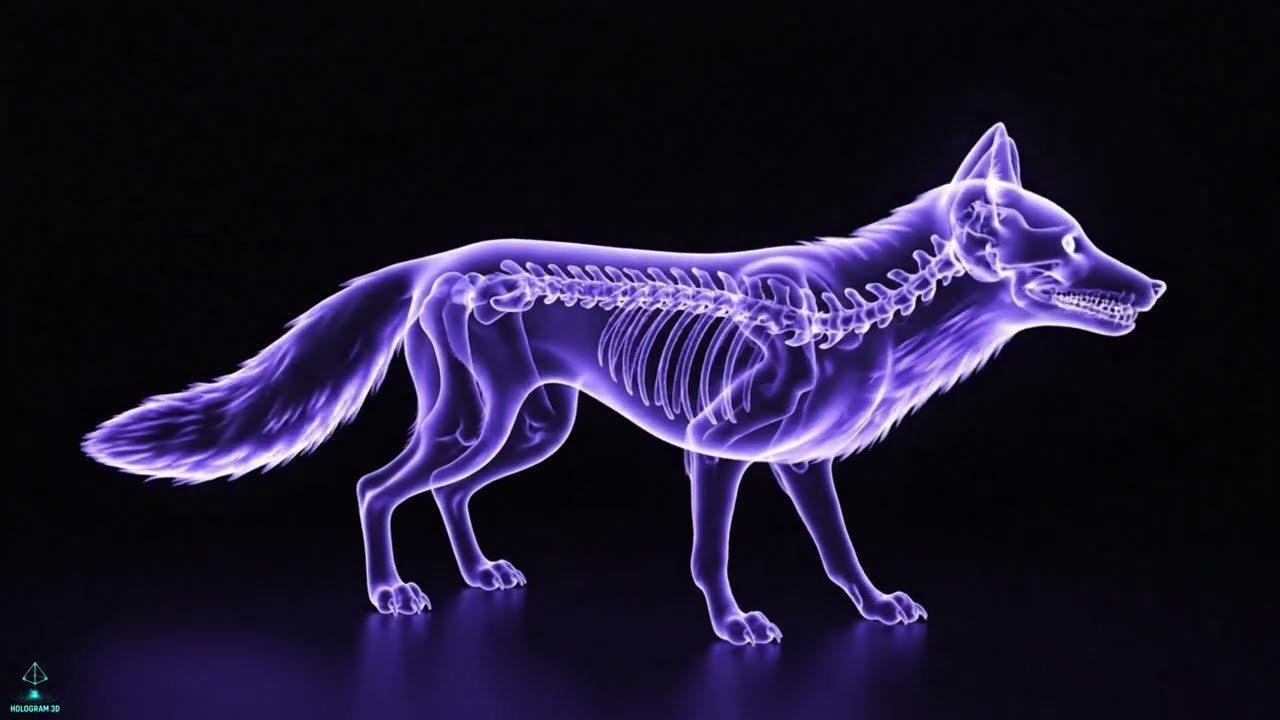 3D HOLOGRAM: 🦴 X-RAY AMERICAN WILDLIFE ANATOMY REVEALED! 🔍