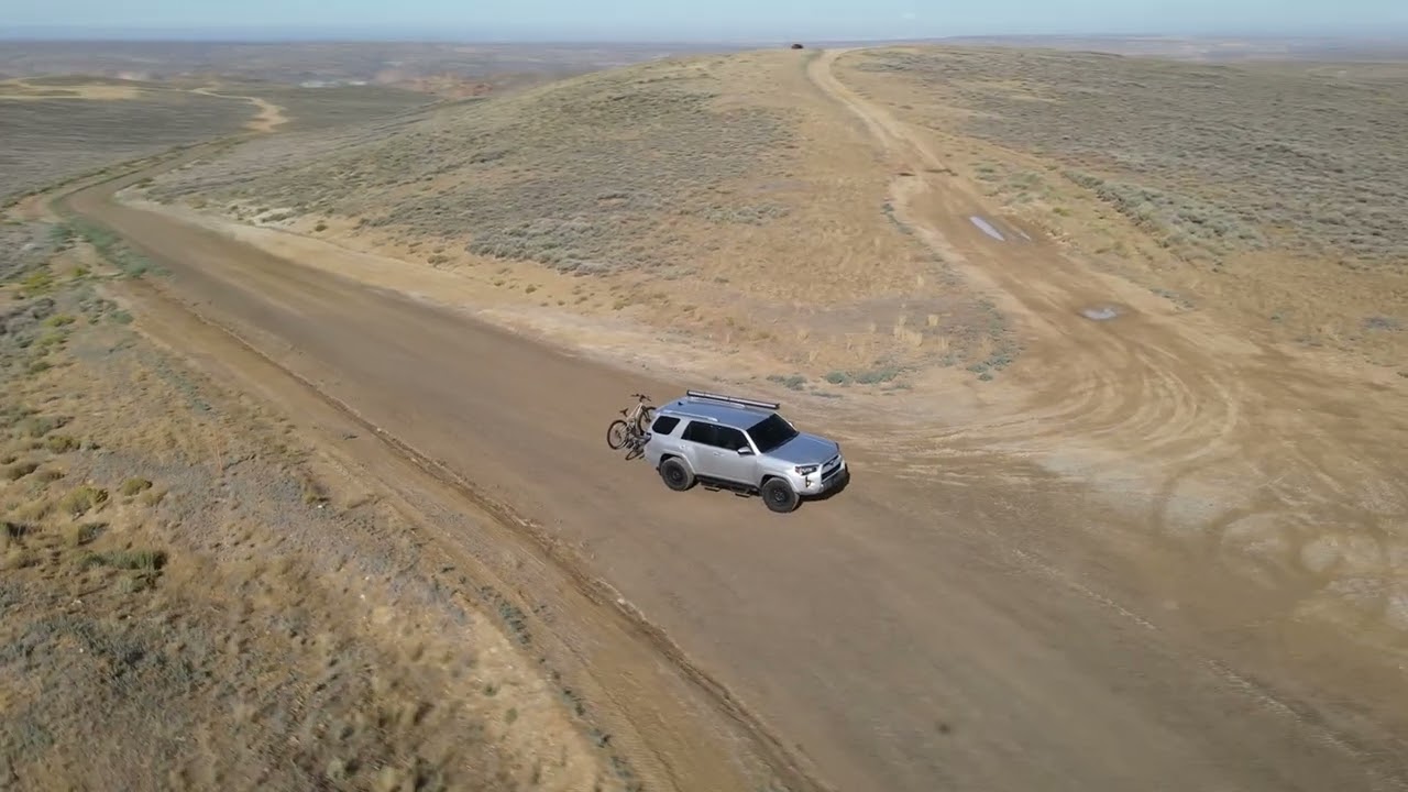 4Runner on White Mountain Road Boondock in Wyoming | DJI Mavic | Scenic Views | 4K