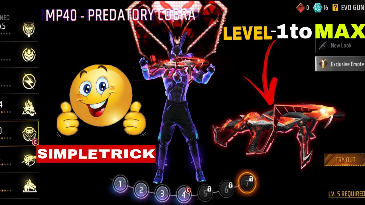 Cobra mp40 upgrading level -1 to max❤️‍🔥 