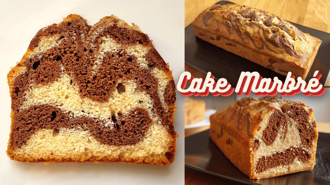 Recette facile de  Cake Marbré chocolat vanille - (de Pierre Hermé)