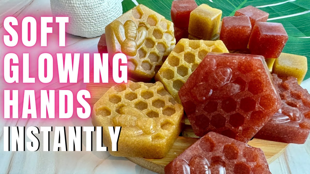 3 ingredient Sugar Scrub RECIPE Exfoliating Skincare for HANDS EASY TO USE SUGAR SCRUB CUBES & BARS