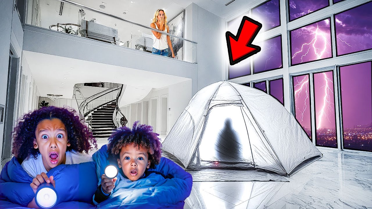 We Found Someone LIVING Outside Our HAUNTED Dream Home!!