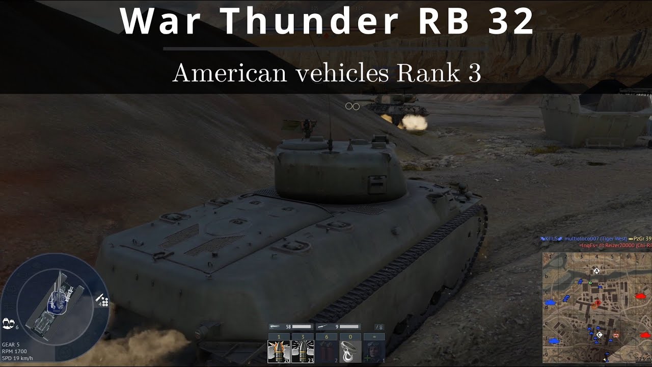 War Thunder RB 32 ⛑️ American Rank 3