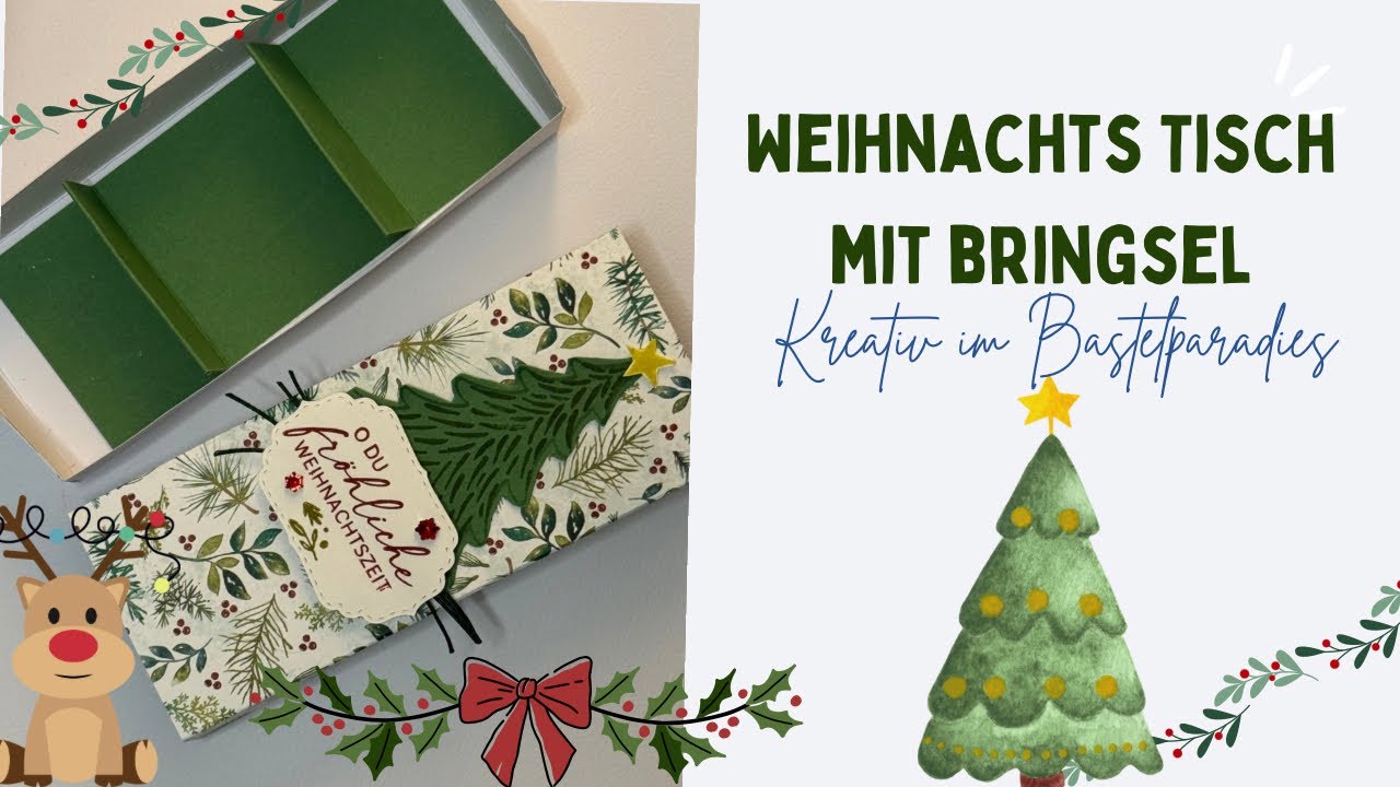 🎄 Schachtel - Weihnachtstisch Mitbringsel- simple- Tutorial 🎄