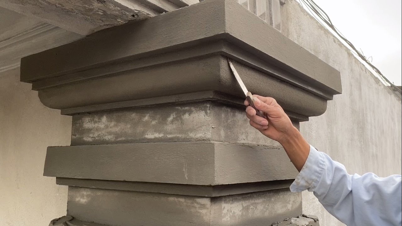 Amazing Construction Concrete Columns With Sand & Cement