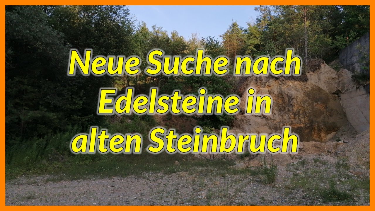 Neues Suche nach Edelsteine in alten Steinbruch