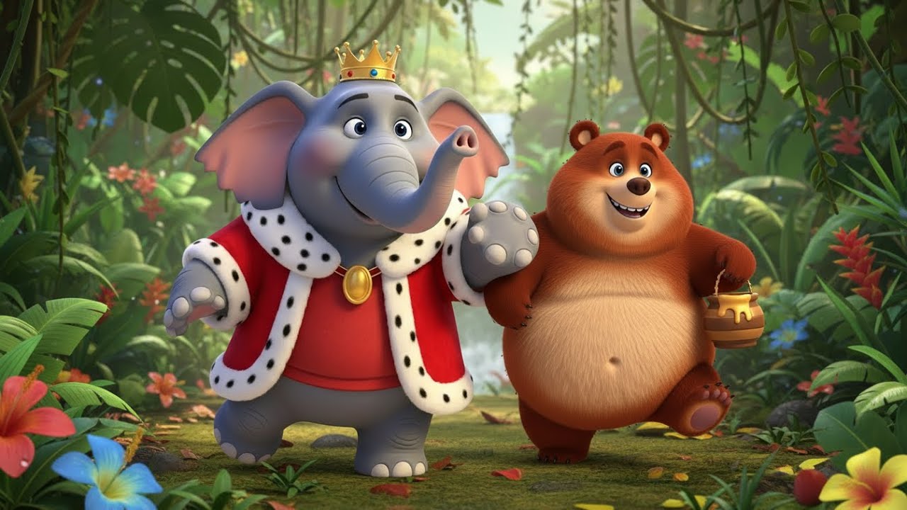 जंगल में मस्ती छाई 🐘🦁🎉 | Jungle Mein Masti Chhayi | Hindi Rhymes & Songs for Kids