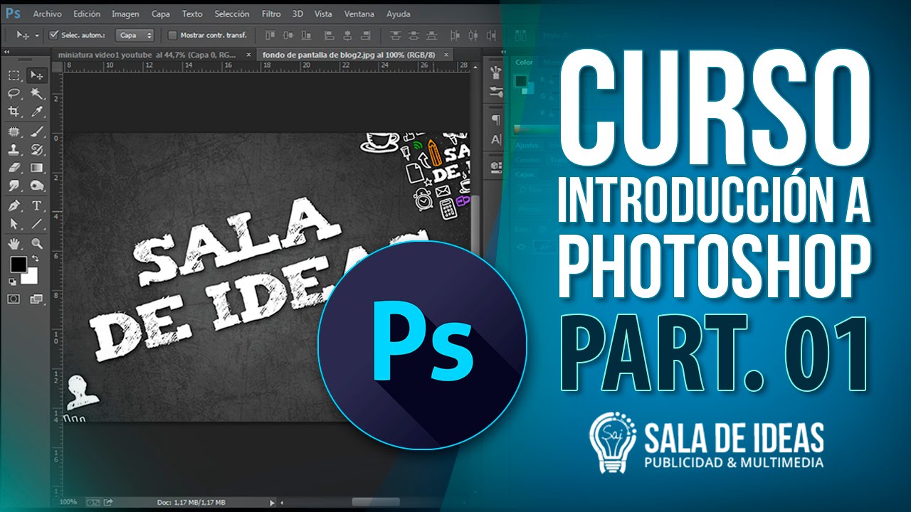 Tutorial photoshop cs6 online /B&aacute;sico/ Espacio de trabajo / 2016 Part. 01