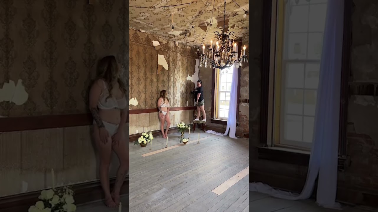 Behind the Scenes at Heritage on Broadway Boudoir Session