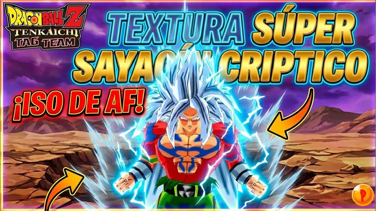 Textura del Súper Sayayín Criptico para Dragon Ball z Tenkaichi Tag team, ISO de AF. 