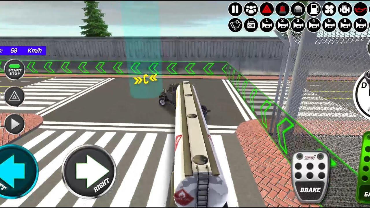 Truck 🚛 driving school 🚛 oil tanker truck 🚛 driving gameplay 